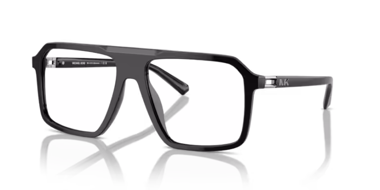 Pánské dioptrické brýle Vogue v černém masivním rámu s dvojitým nosníkem.